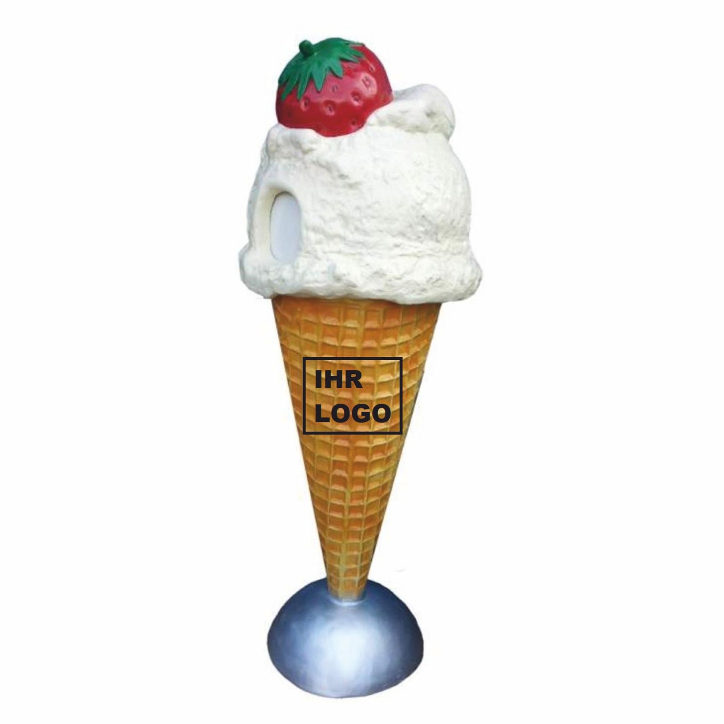Deko Eis im Hörnchen / Abfallbehälter