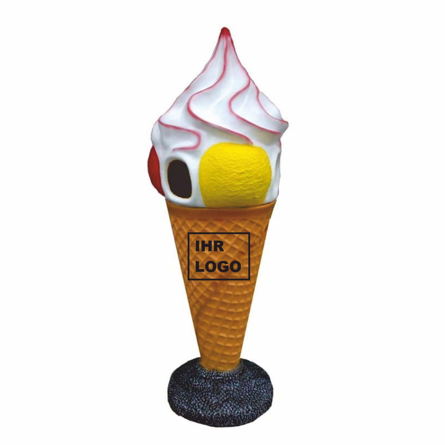 Großes Deko Eis / Abfallbehälter