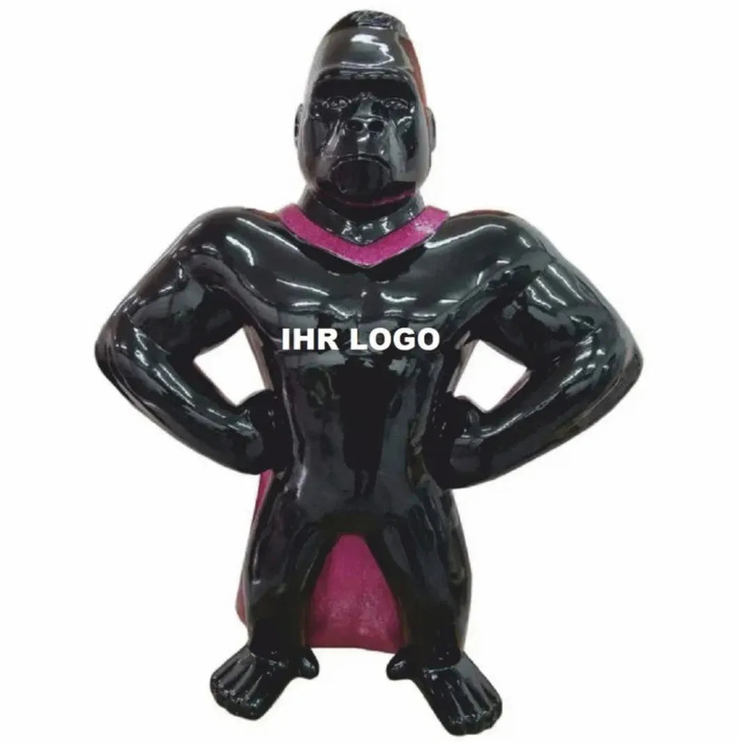 luxuswerbung-whitelabel-gorilla-mit-cape-schwarz-logo-beispiel - Luxuswerbung.de