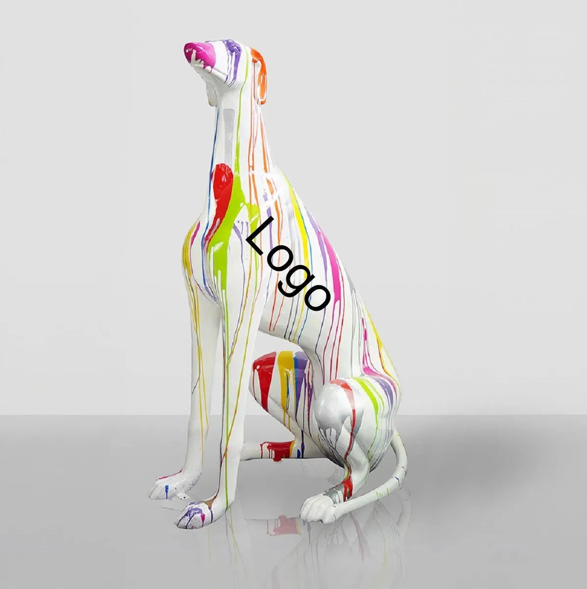luxuswerbung-windhund-skulptur-individuelles-design-mit-eigenem-logo-beispiel - Luxuswerbung.de