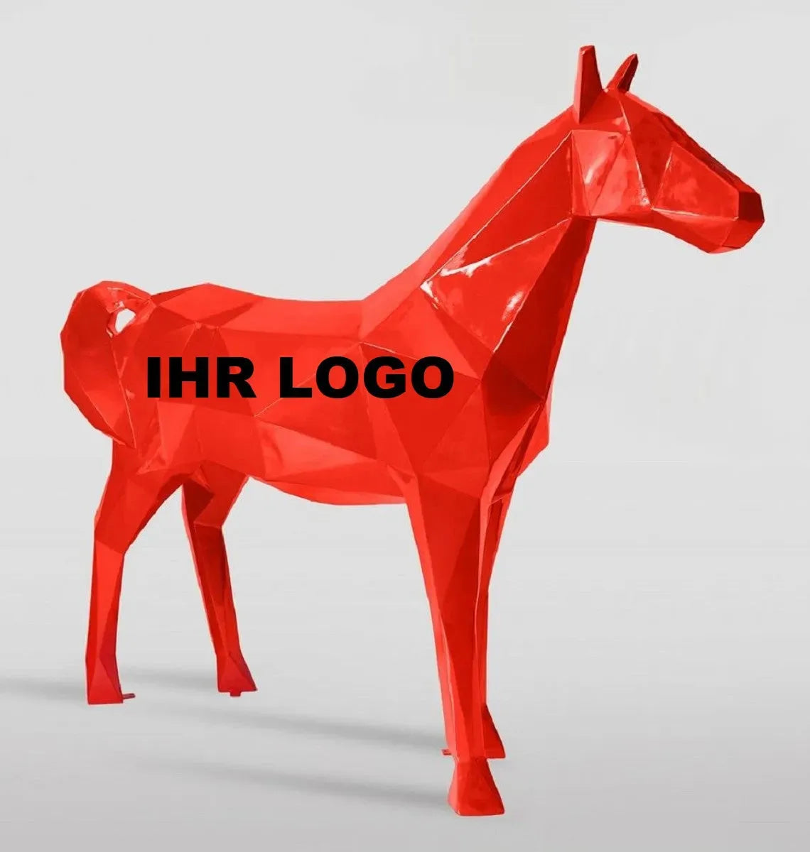 white-label-xxl-skultur-pferd-abstrakt-rot-logo-beispiel - Luxuswerbung.de