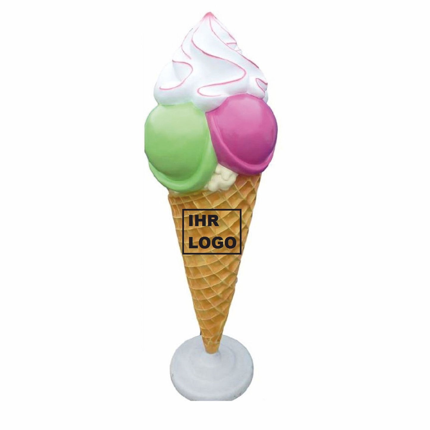 XXL Deko Eis im Hörnchen