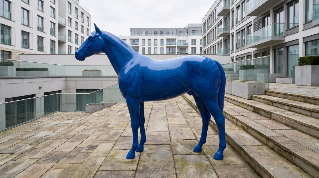 Kann eine Figur auf einer Terrasse mit Gefälle stehen?