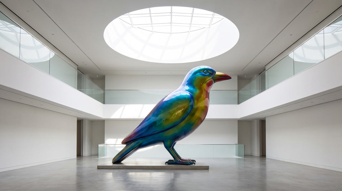 Wie wirkt eine Figur in einem Foyer mit Oberlicht