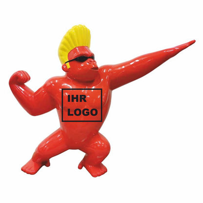 Güneş gözlüklü goril heykeli
