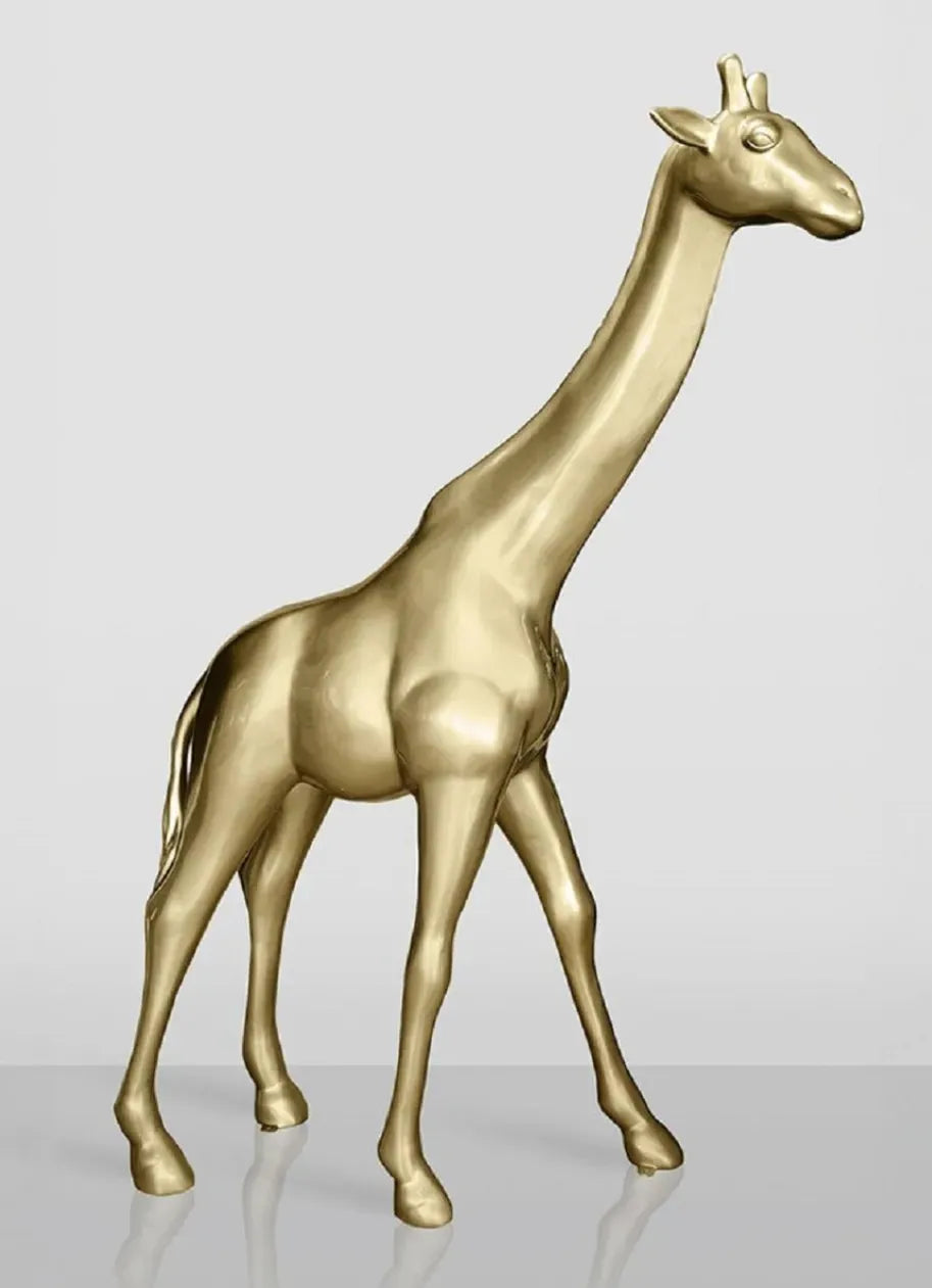 luxuswerbung-giraffe-skulptur-giraffen-gold - Luxuswerbung.de