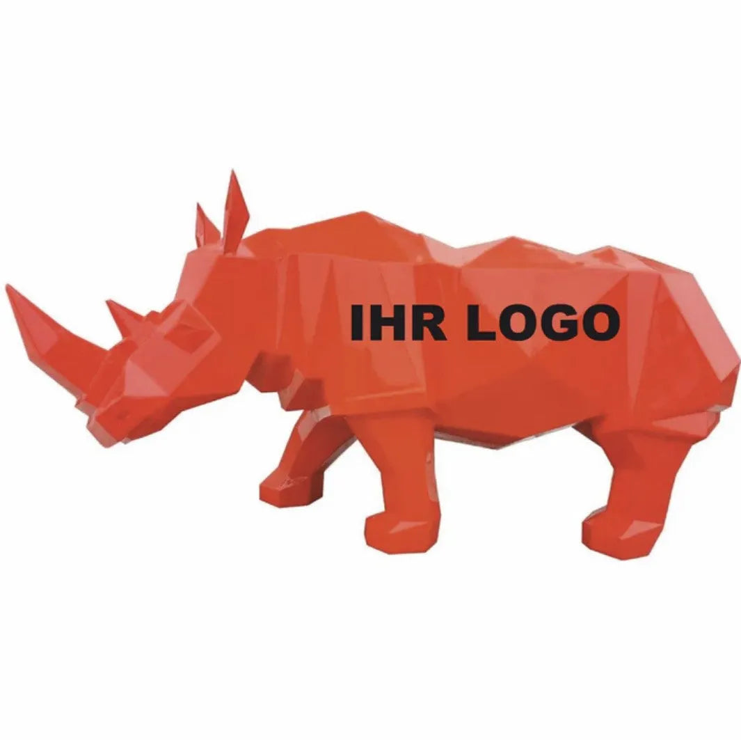 luxuswerbung-giraffe-skulptur-nashorn-rot-logo - Luxuswerbung.de