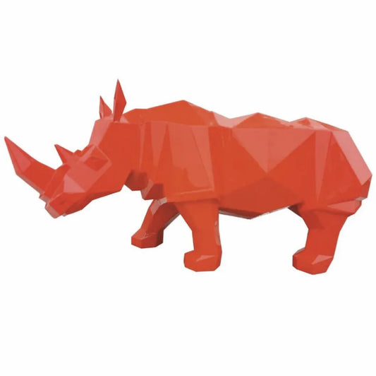 luxuswerbung-giraffe-skulptur-nashorn-rot - Luxuswerbung.de