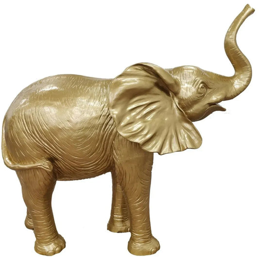 luxuswerbung-white-label-garten-deko-skulptur-elefant-gold - Luxuswerbung.de