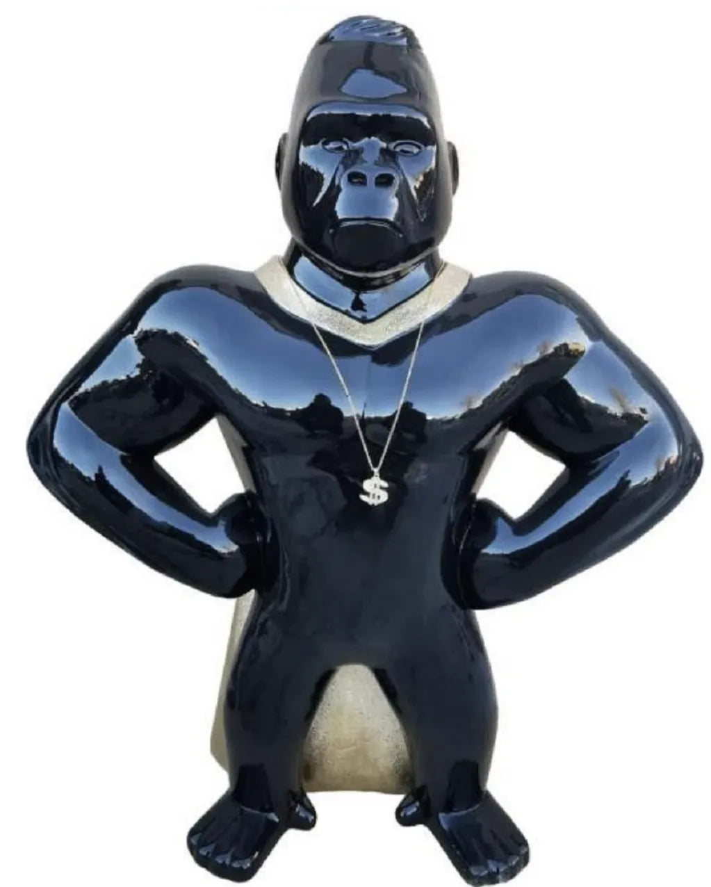 luxuswerbung-white-label-gorilla-mit-umhang-und-gold-kette-individuelle-figuren-kaufen - Luxuswerbung.de