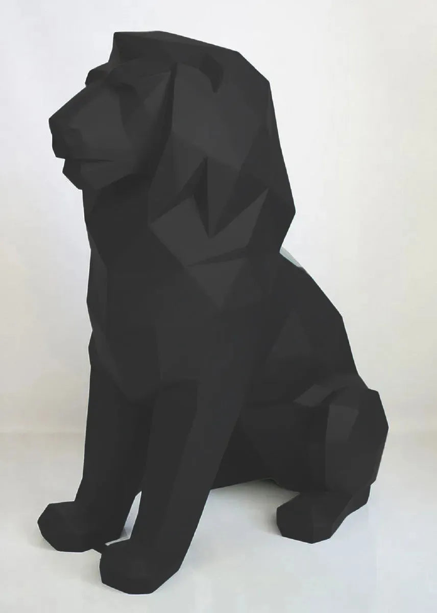 luxuswerbung-whitelabel-loewe-pop-art-schwarz - Luxuswerbung.de