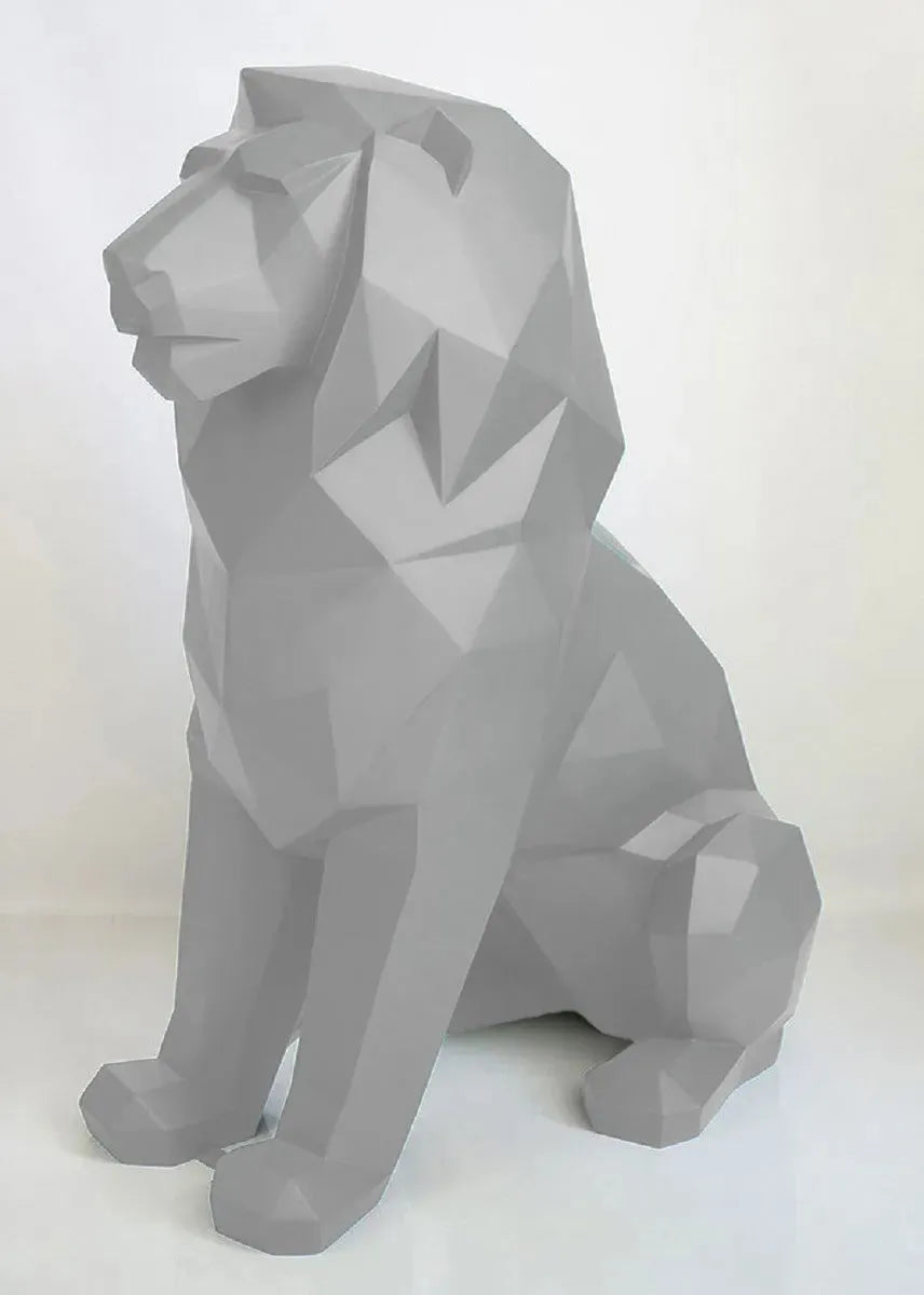 luxuswerbung-whitelabel-loewe-pop-art-silber - Luxuswerbung.de