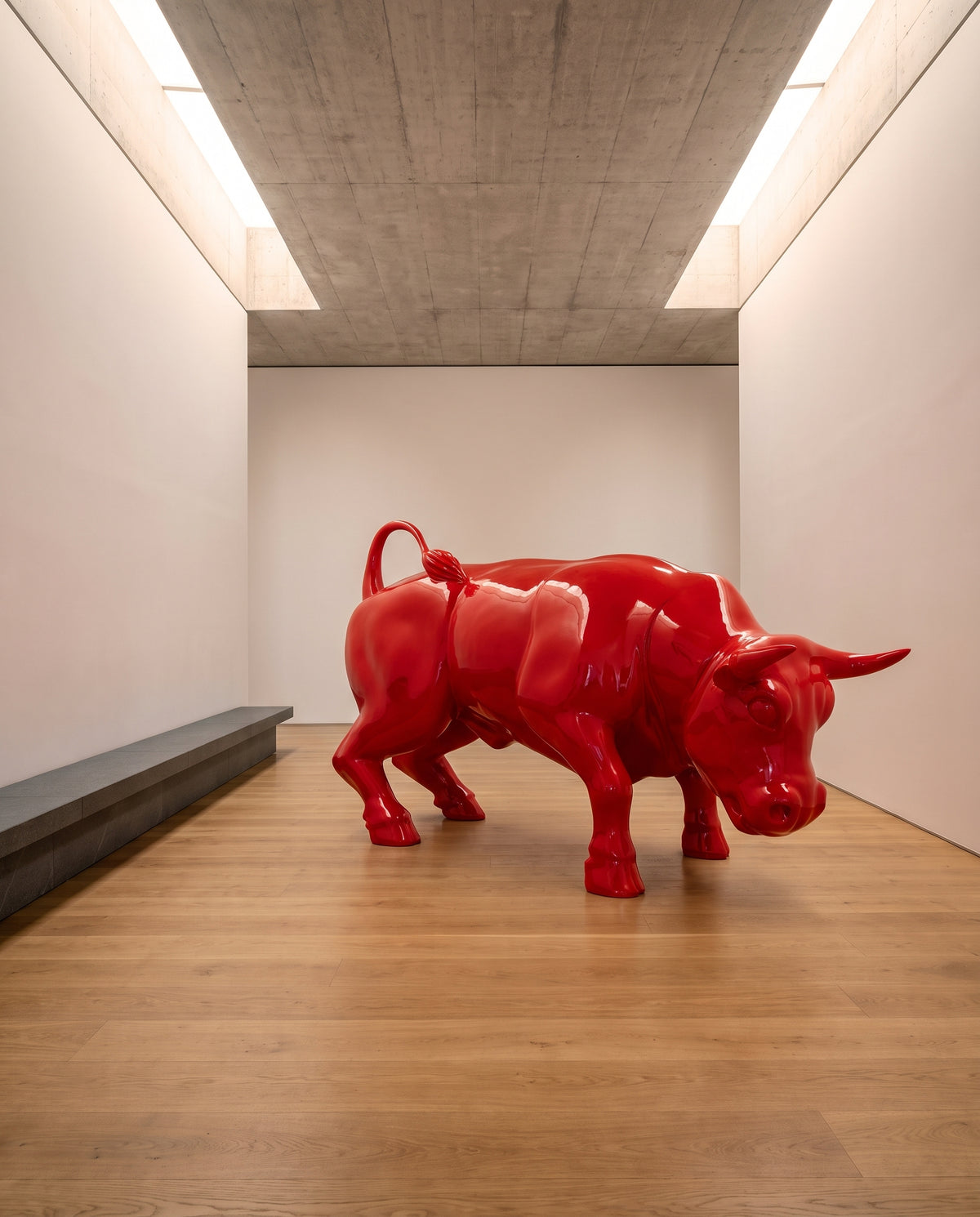 Große Stier Skulptur - Ambiente