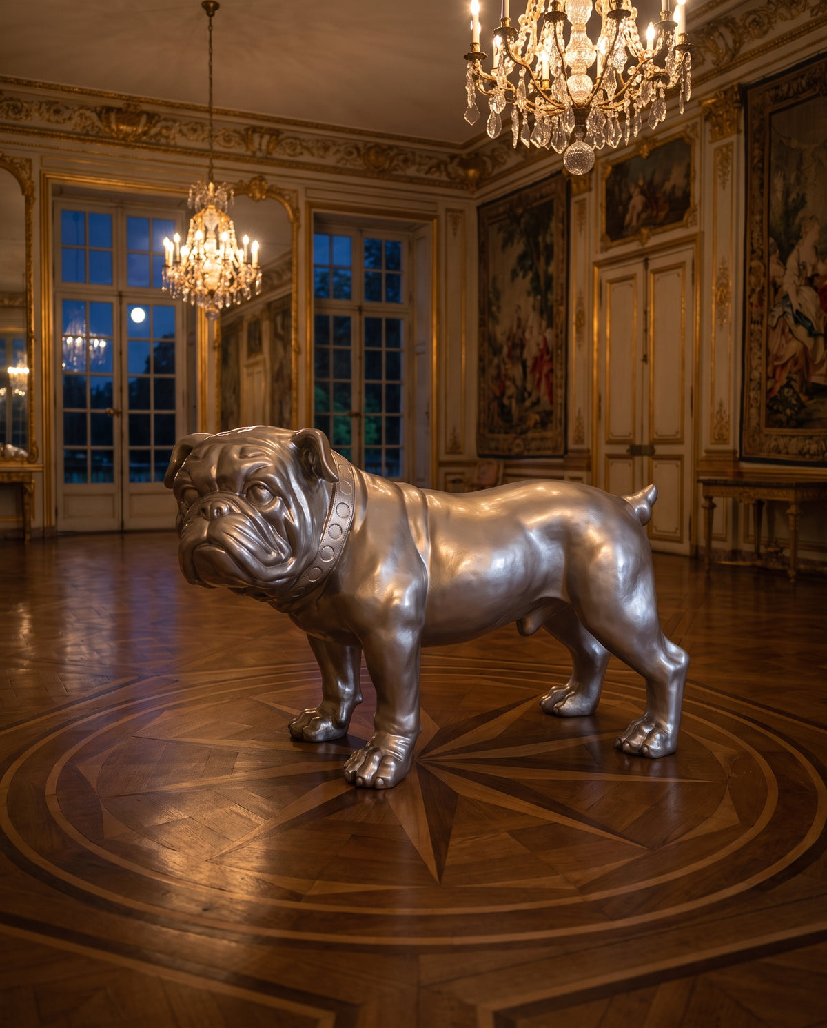 Kleine Dekofigur Stehende Bulldogge - Ambiente