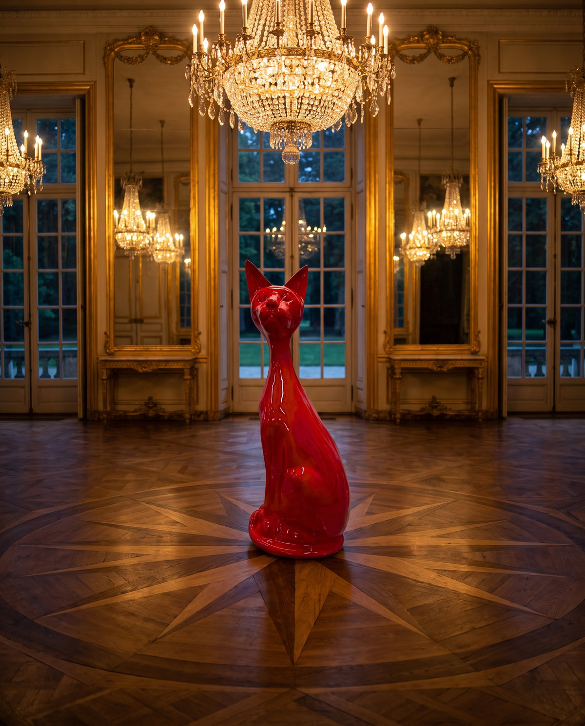 Skulptur Katze Sitzend - Ambiente