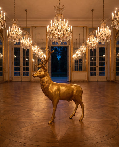 White-Label XXL Skulptur Hirsch - Ambiente