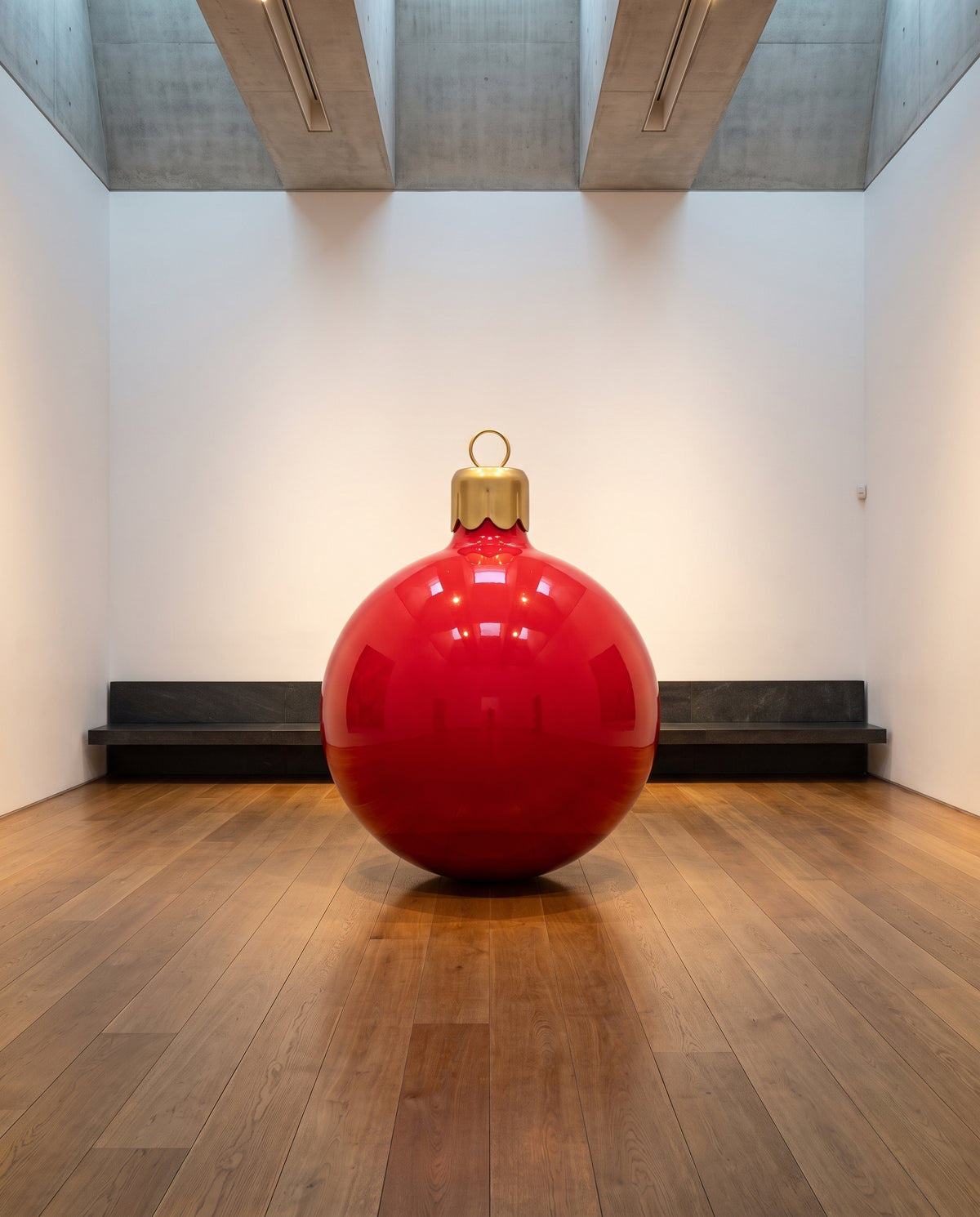XXL Christbaumkugel Rot / Gold - Ambiente