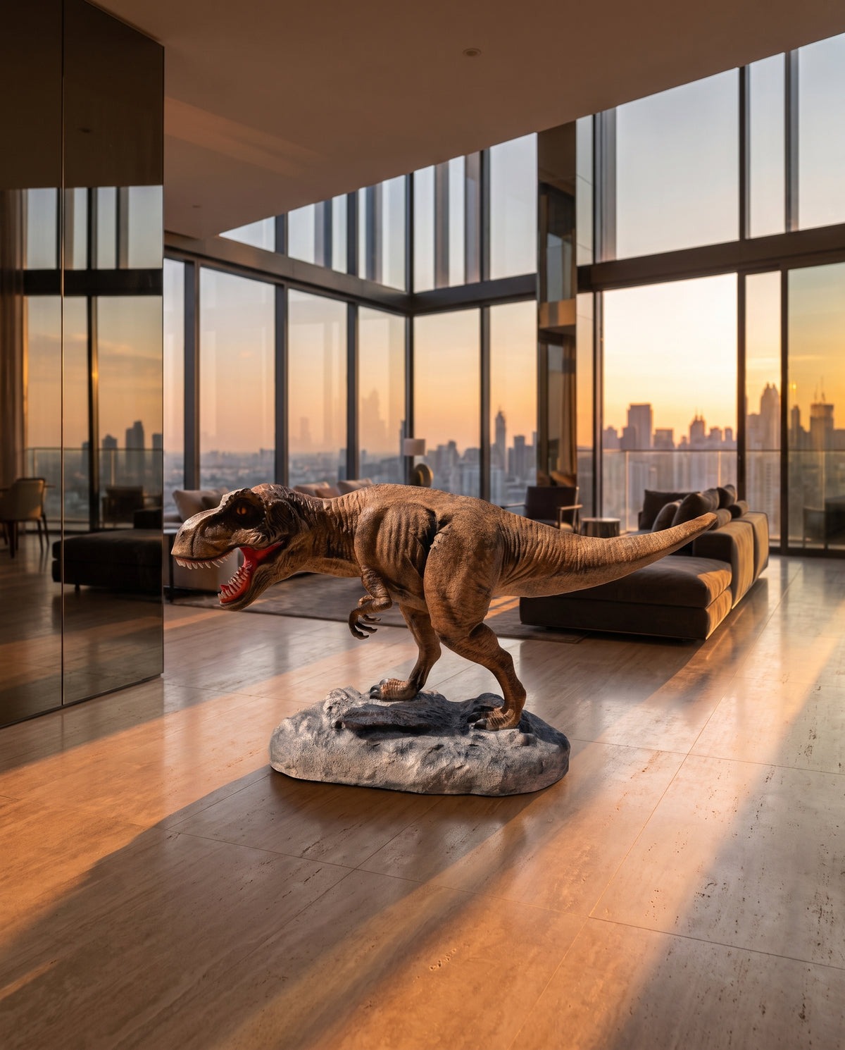 XXL Dinosaurier Skulptur T-Rex - Ambiente