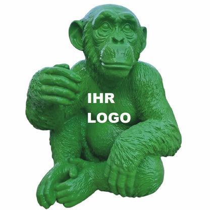 Figuur chimpansee zittend