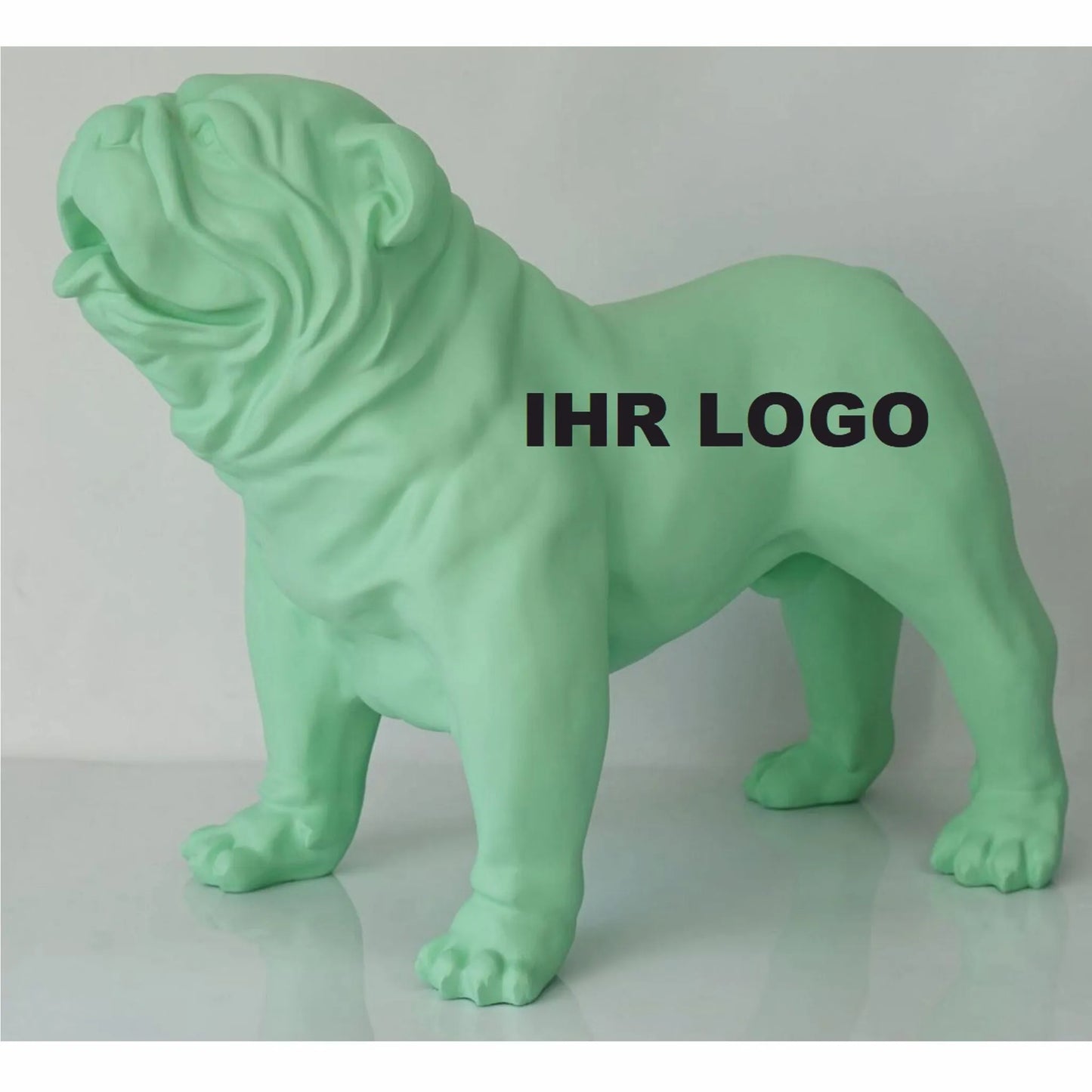 Dekorativ skulptur bulldog stående