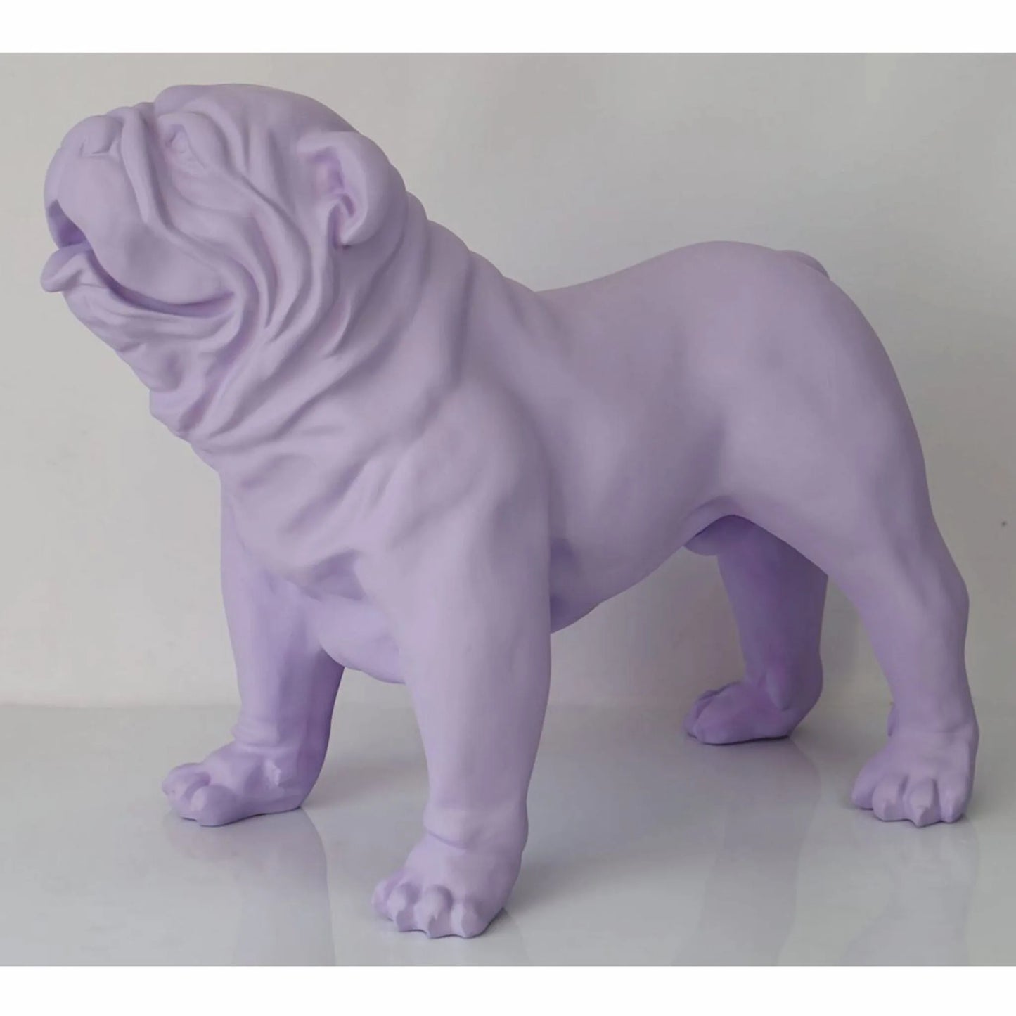 Dekorativ skulptur bulldog stående