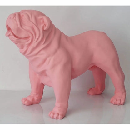 Dekorativ skulptur bulldog stående
