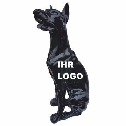 Figur Dobermann Hund Sitzend