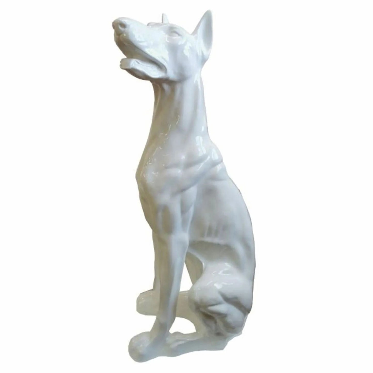 Figur Dobermann Hund Sitzend