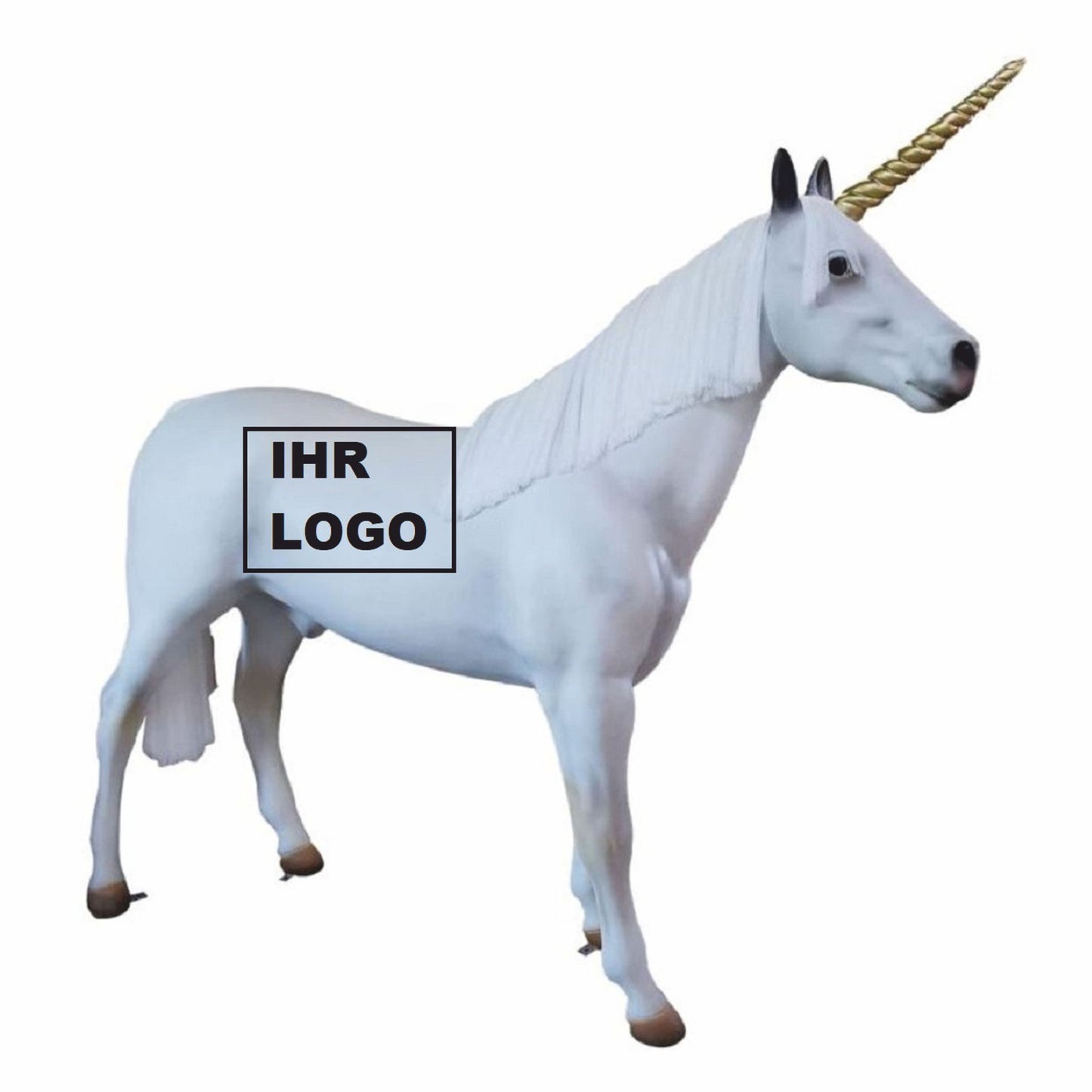 XXL enhörningsskulptur